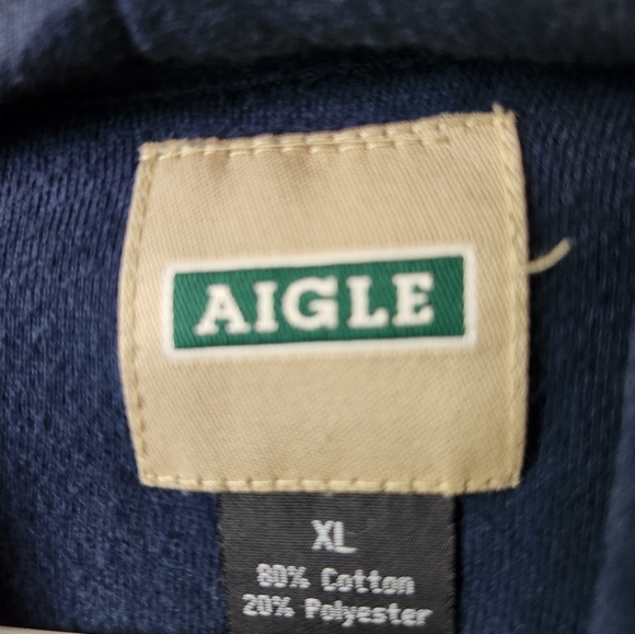 Aigle Hooded Sweatshirt Mens Size XL - Picture 4 of 6